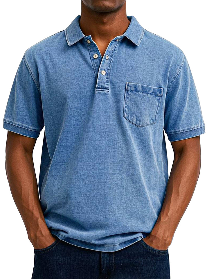 Benedykt – Męska koszulka polo w stylu vintage casual