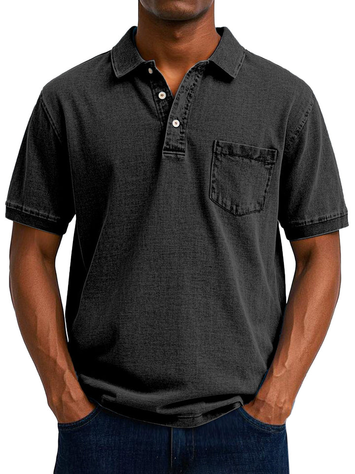 Benedykt – Męska koszulka polo w stylu vintage casual