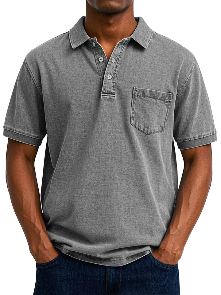 Benedykt – Męska koszulka polo w stylu vintage casual