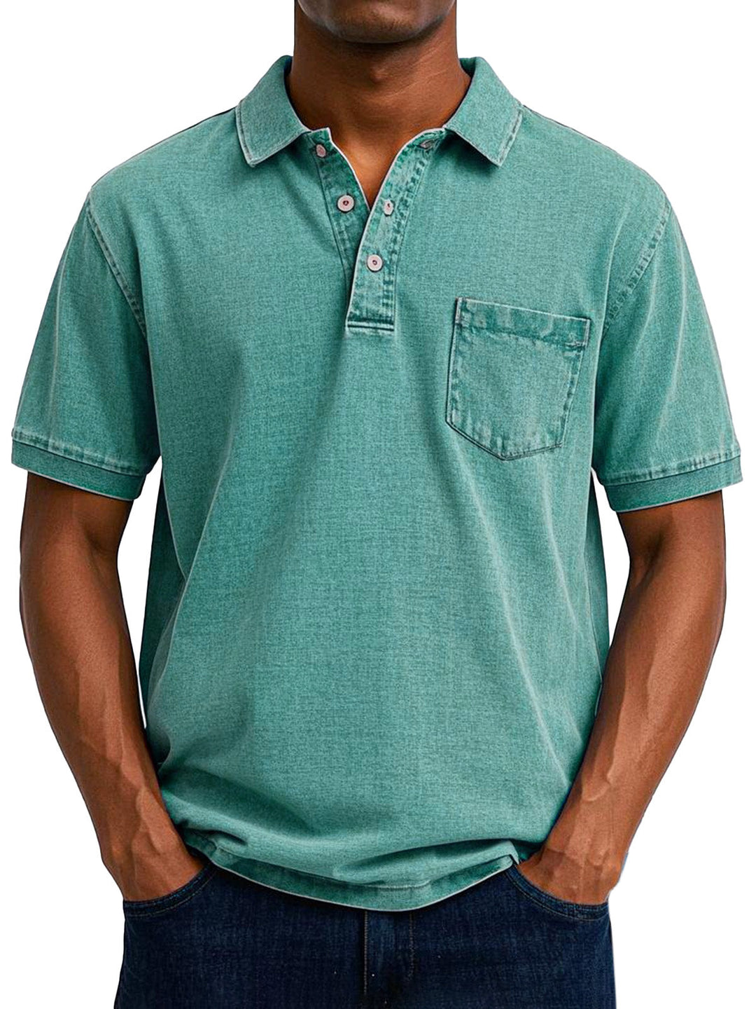Benedykt – Męska koszulka polo w stylu vintage casual