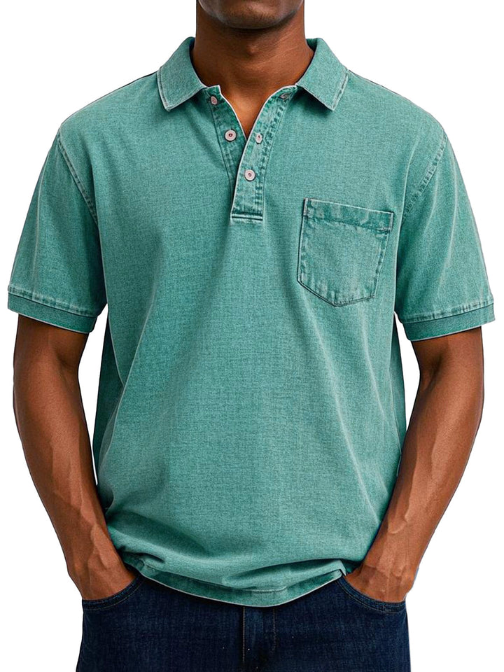 Benedykt – Męska koszulka polo w stylu vintage casual