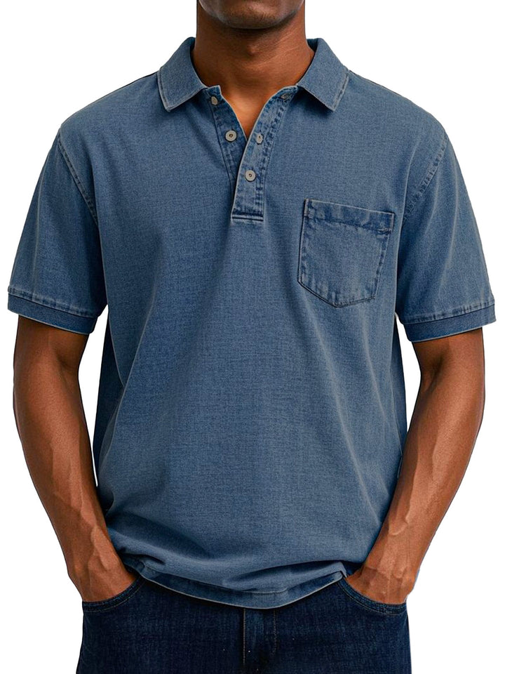 Benedykt – Męska koszulka polo w stylu vintage casual