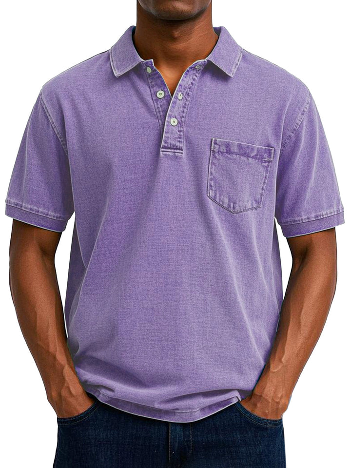 Benedykt – Męska koszulka polo w stylu vintage casual