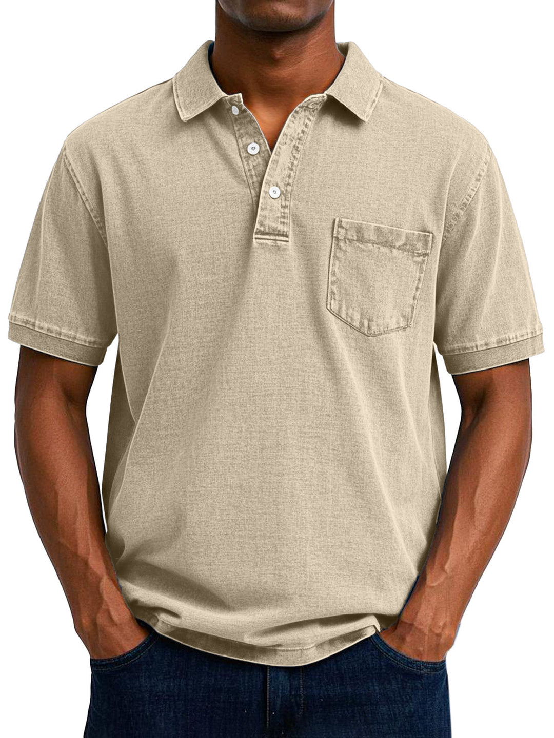 Benedykt – Męska koszulka polo w stylu vintage casual
