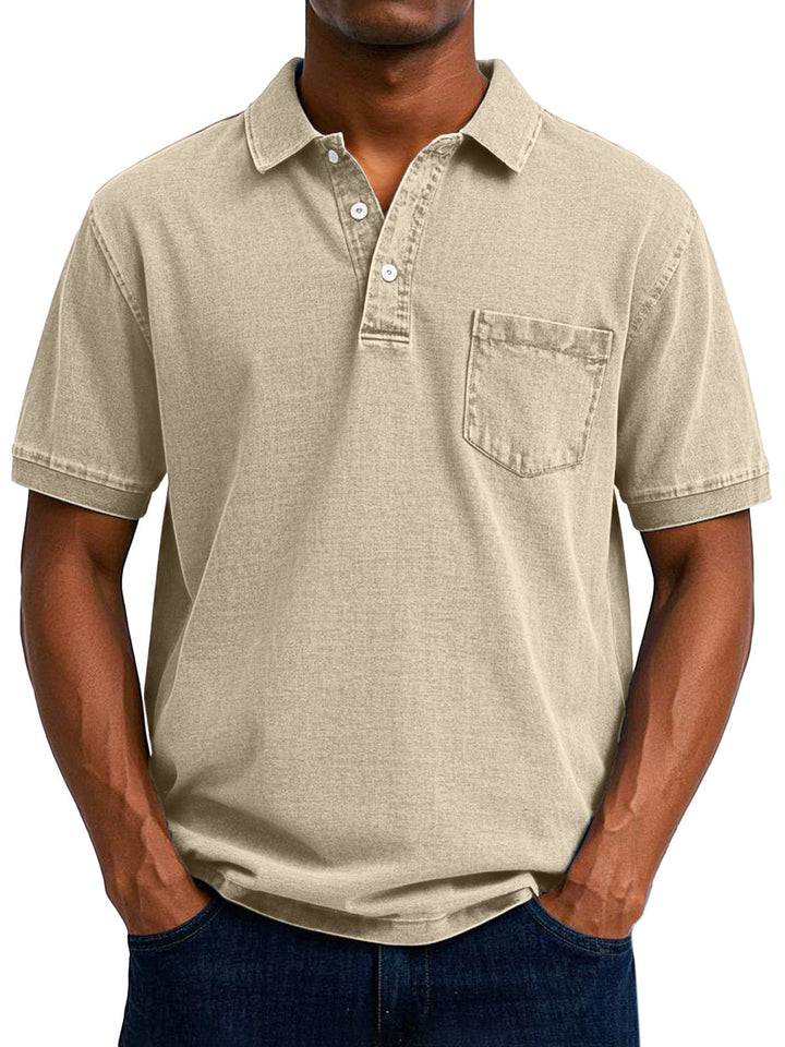 Benedykt – Męska koszulka polo w stylu vintage casual