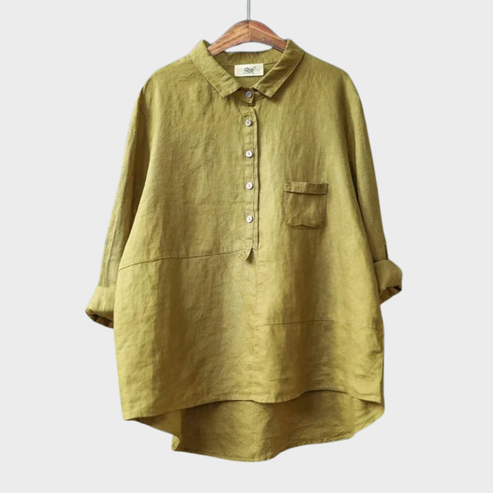 Elvie | Elegancka letnia bluzka z lnu
