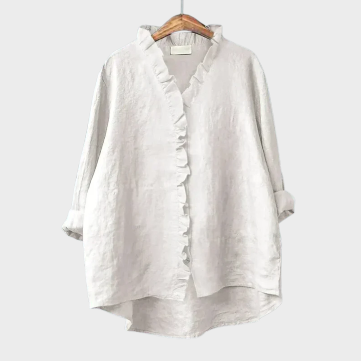 Eline | Elegancka letnia bluzka z lnu