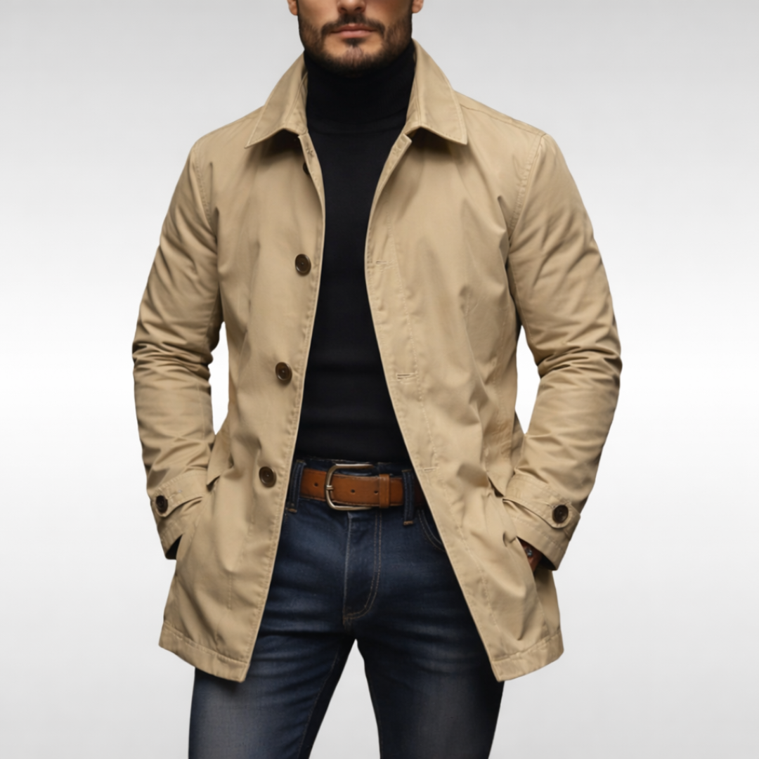 Elegancki płaszcz trench