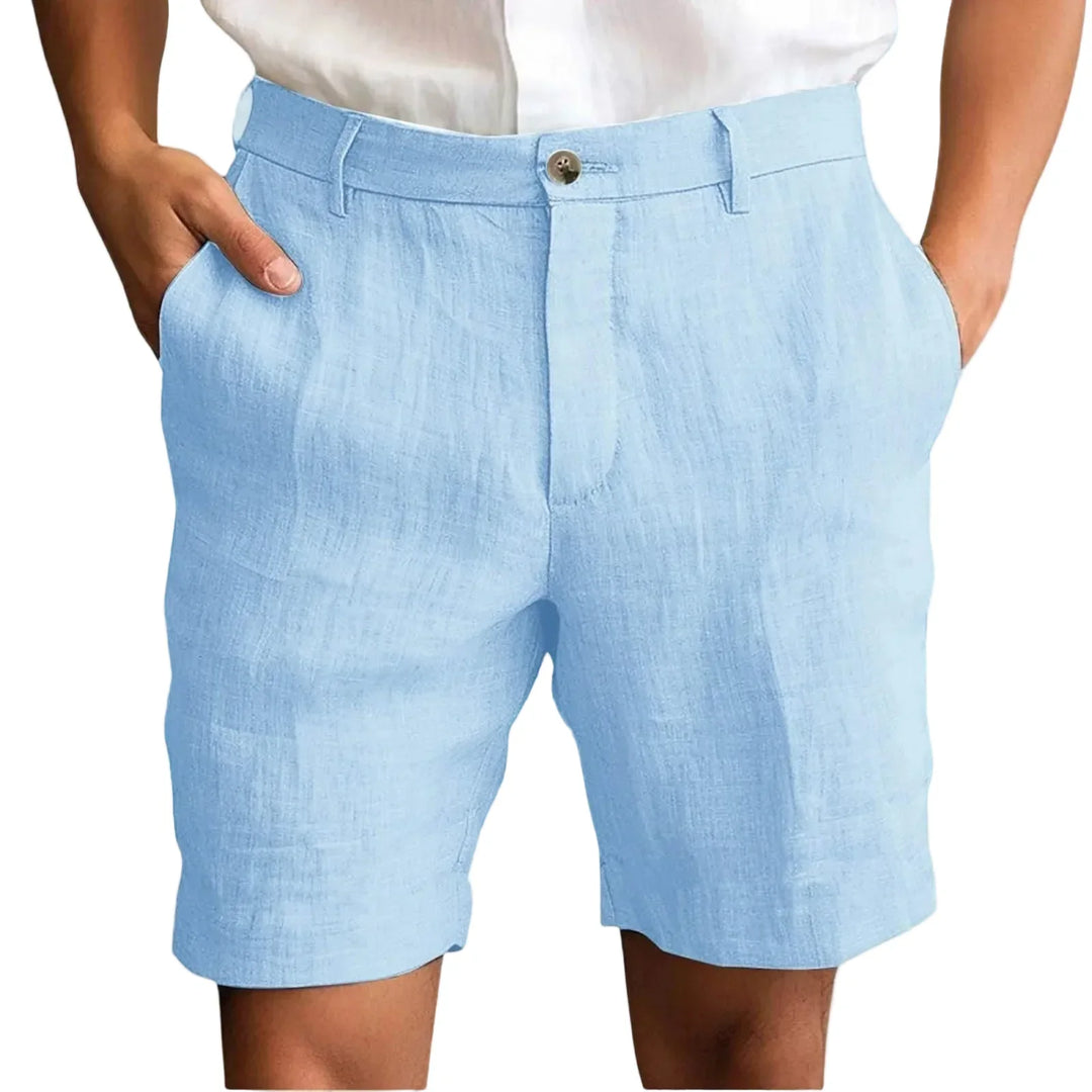 Tymon | Eleganckie Lniane Szorty