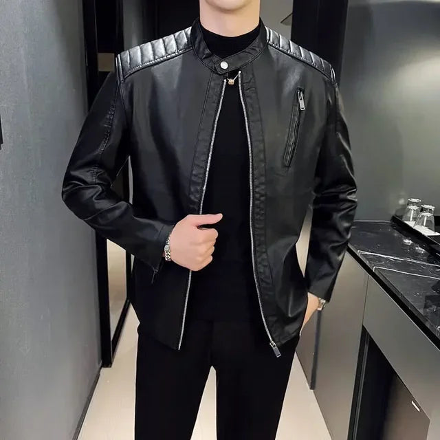 Adrian | Elegancka Skórzana Kurtka