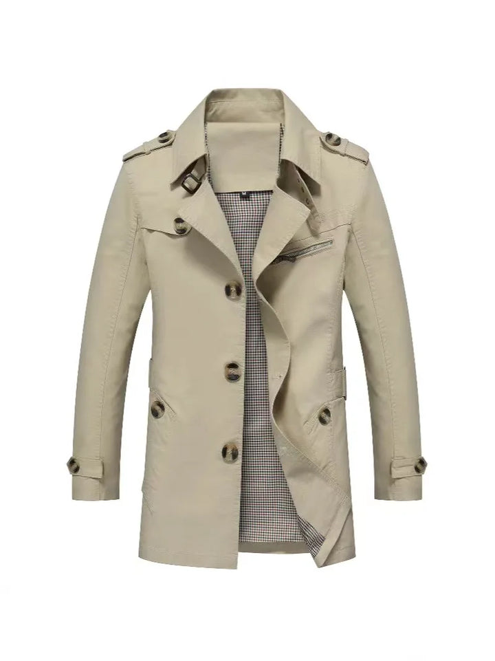 Kacper | Męski Płaszcz Trench Casual