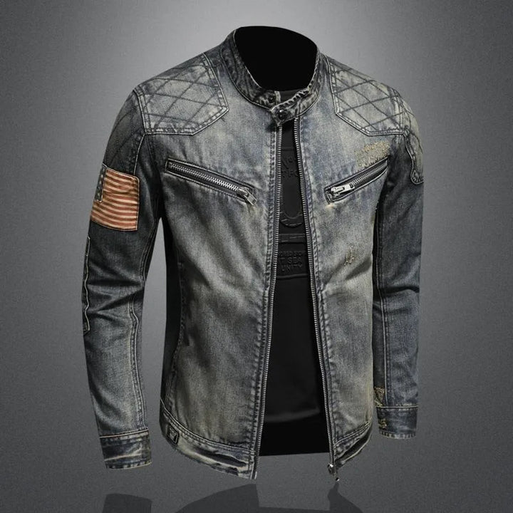 Kurtka jeansowa w stylu retro