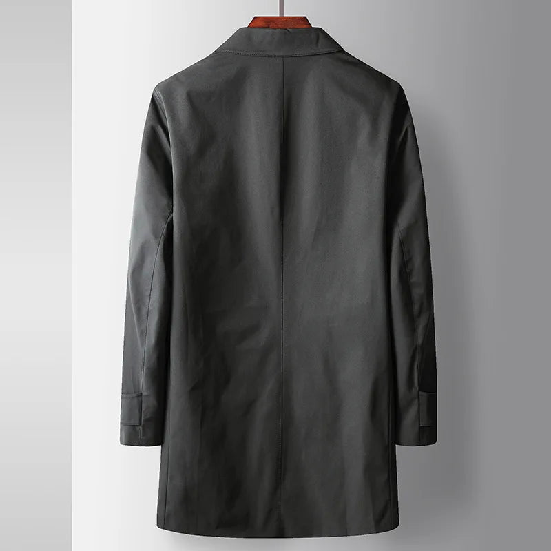 Męski Płaszcz Trench Casual