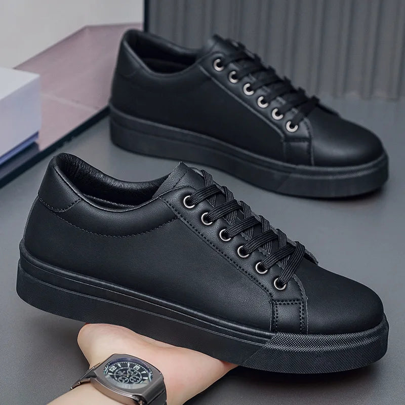 Casualowe skórzane buty