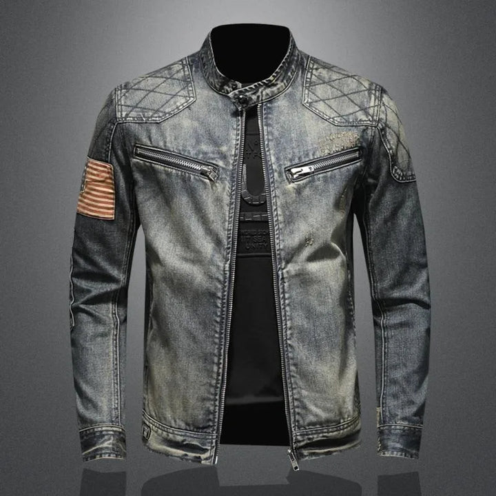 Kurtka jeansowa w stylu retro
