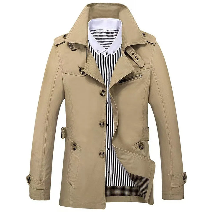 Kacper | Męski Płaszcz Trench Casual