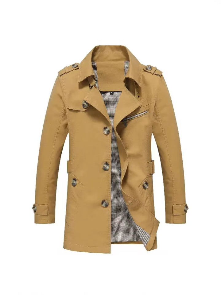 Kacper | Męski Płaszcz Trench Casual