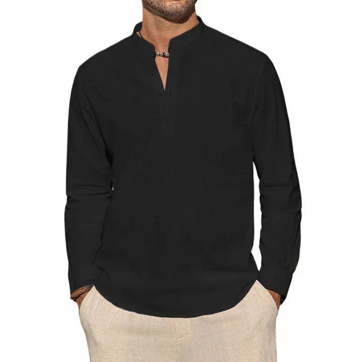 Elegancka bawełniana koszulka henley