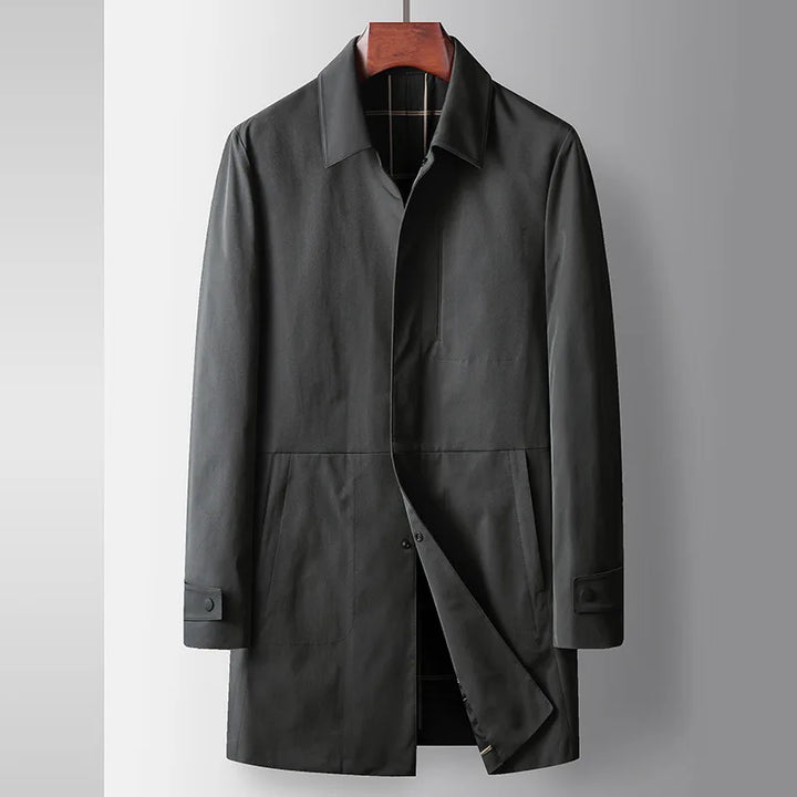 Męski Płaszcz Trench Casual