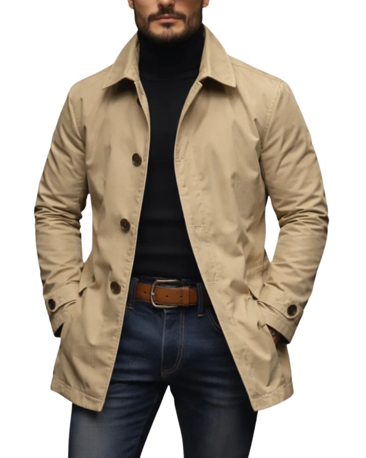 Elegancki płaszcz trench