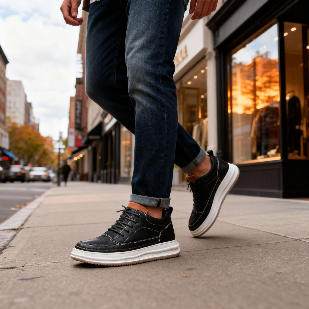 Eleganckie Skórzane Buty