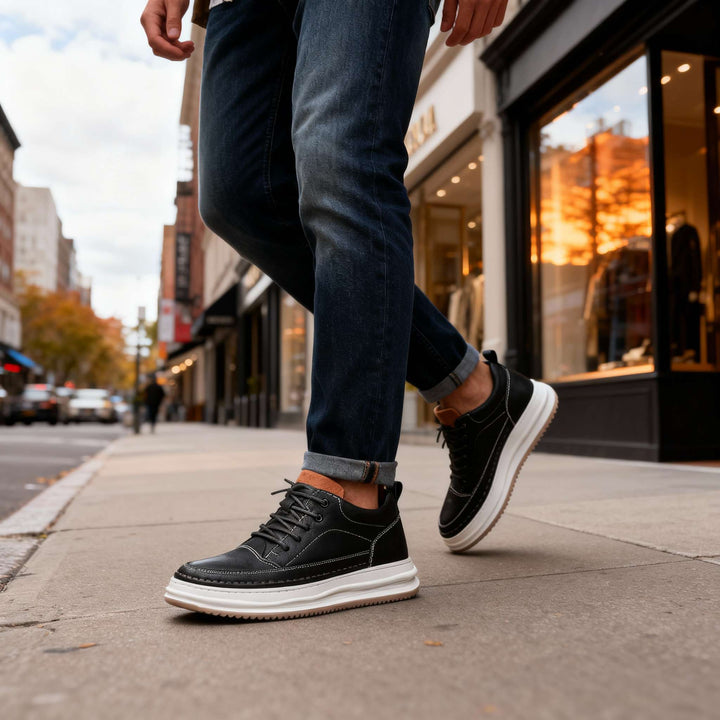 Eleganckie Skórzane Buty