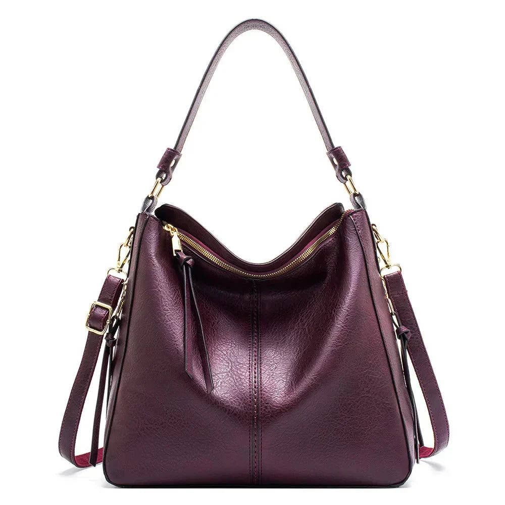Justyna - Skórzana torba typu hobo