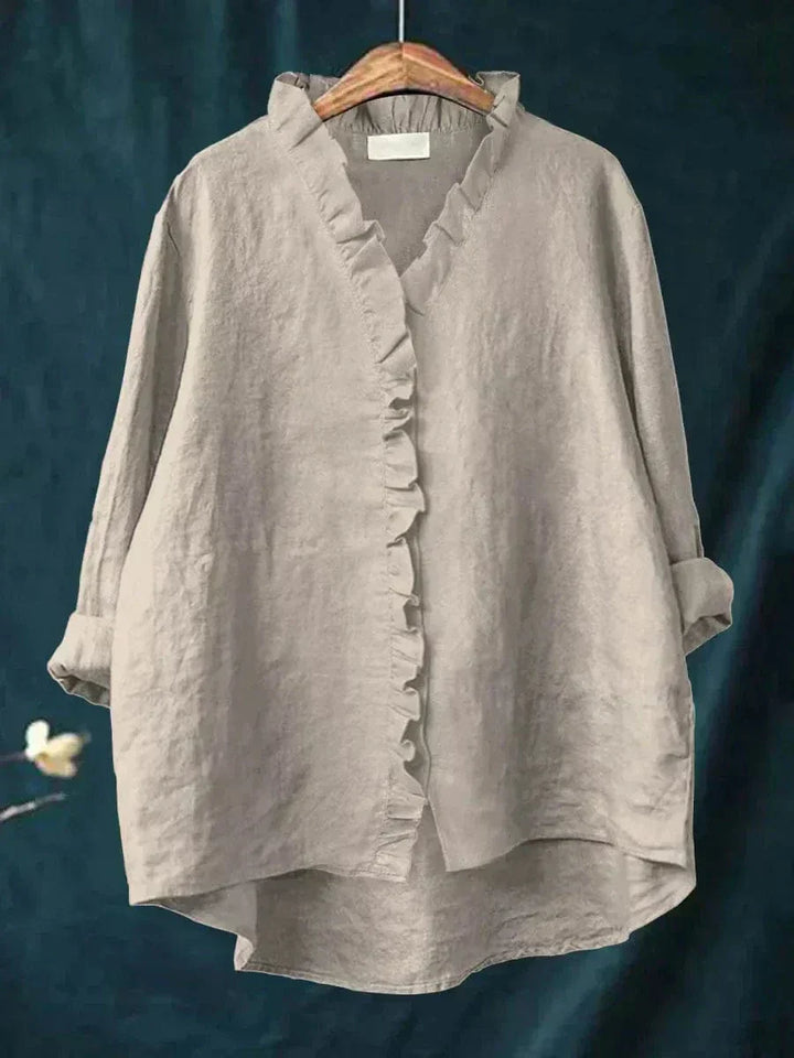 Eline | Elegancka letnia bluzka z lnu