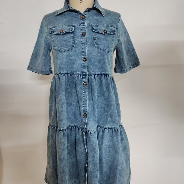 ⌛50% zniżki w ostatnim dniu – Elegancka letnia sukienka dżinsowa dla kobiet